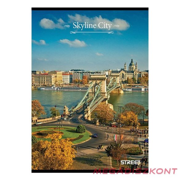 Füzet kockás STREET A/4 54 lapos Skyline