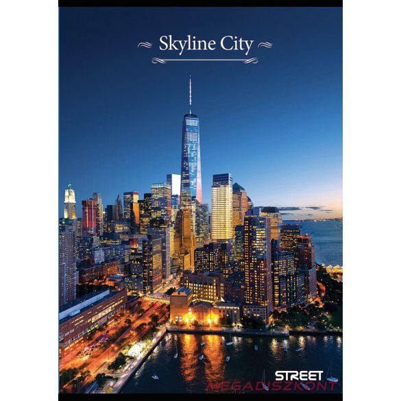 Füzet vonalas STREET A/4 52 lapos Skyline