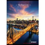 Füzet vonalas STREET A/4 52 lapos Skyline