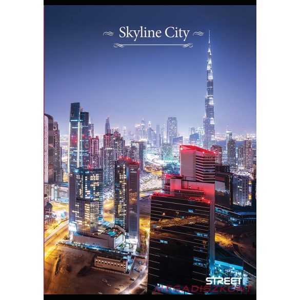 Füzet vonalas STREET A/4 52 lapos Skyline