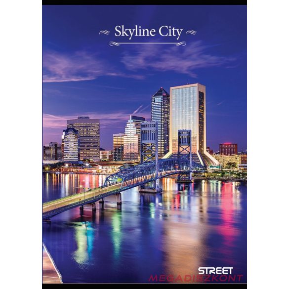 Füzet vonalas STREET A/4 52 lapos Skyline