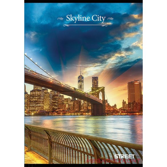 Füzet vonalas STREET A/4 52 lapos Skyline