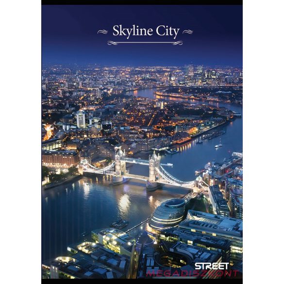 Füzet vonalas STREET A/4 52 lapos Skyline