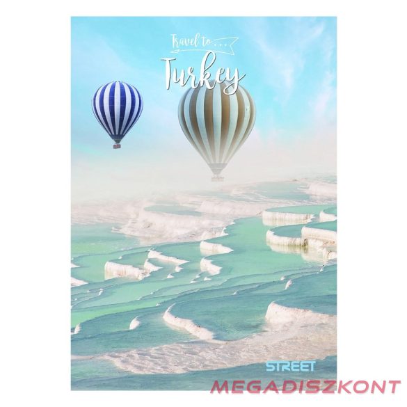 Füzet kockás STREET A/4 54 lapos Travel