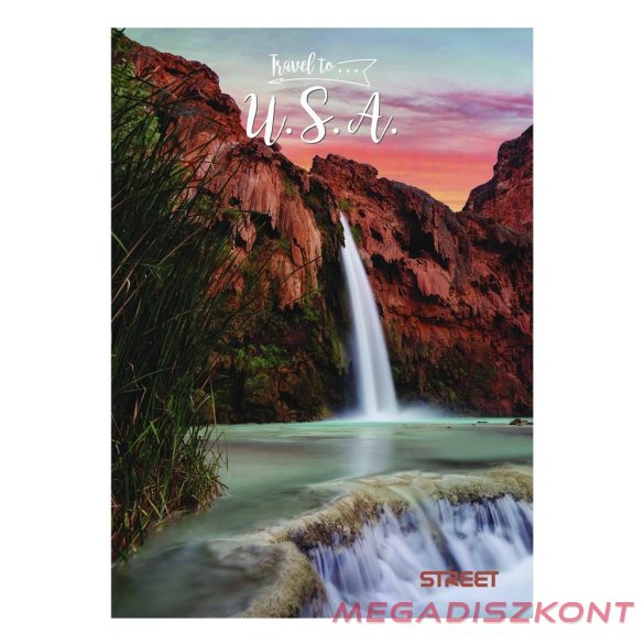 Füzet kockás STREET A/4 54 lapos Travel