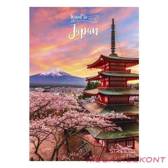 Füzet sima STREET A/4 54 lapos Travel