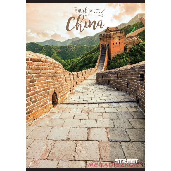 Füzet vonalas STREET A/4 54 lapos Travel