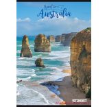 Füzet vonalas STREET A/4 54 lapos Travel