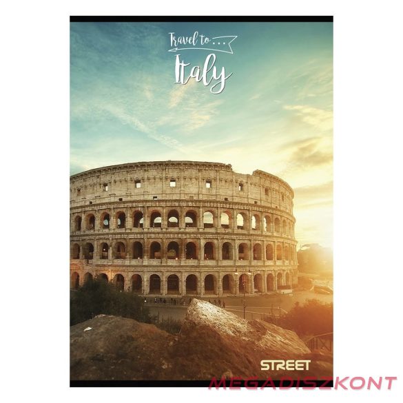 Füzet vonalas STREET A/4 54 lapos Travel