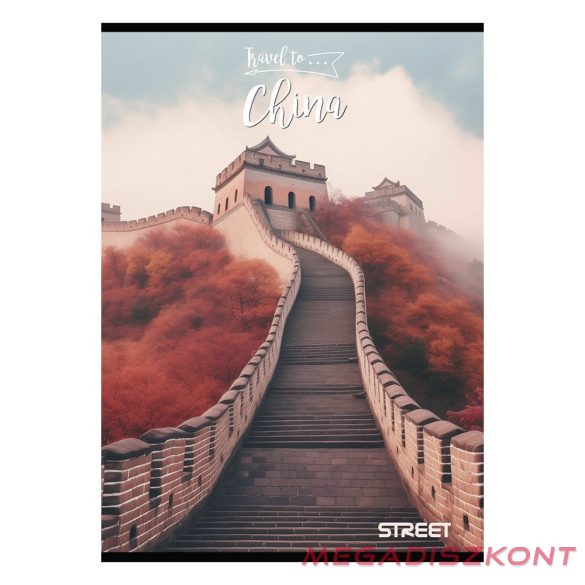 Füzet vonalas STREET A/4 54 lapos Travel