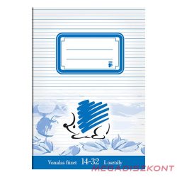 Füzet vonalas ICO Süni A/5 14-32 1.osztályos