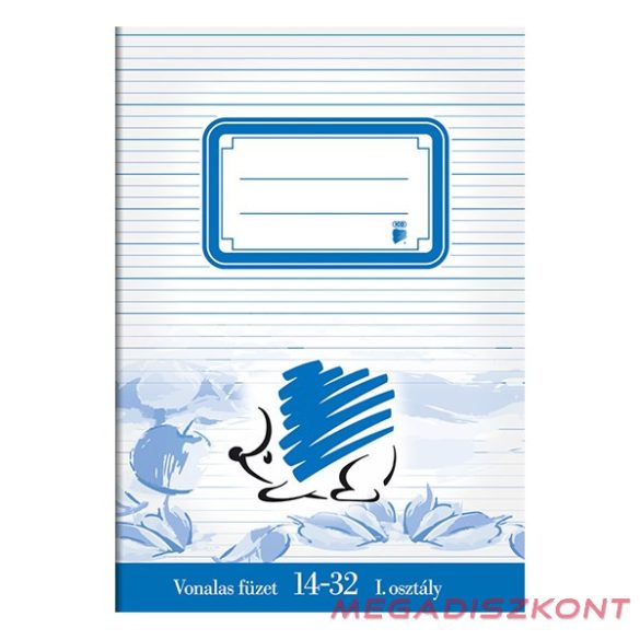 Füzet vonalas ICO Süni A/5 14-32 1.osztályos