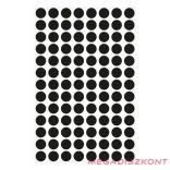 Etikett AVERY 3009 jelölőpont 8mm fekete 416 darabos