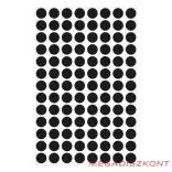 Etikett AVERY 3009 jelölőpont 8mm fekete 416 darabos