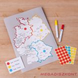 Etikett AVERY 3009 jelölőpont 8mm fekete 416 darabos