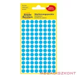 Etikett AVERY 3011 jelölőpont 8mm kék 416 darabos