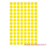 Etikett AVERY 3013 jelölőpont 8mm sárga 416 darabos