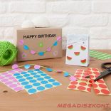 Etikett AVERY 3013 jelölőpont 8mm sárga 416 darabos