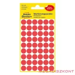 Etikett AVERY 3141 jelölőpont 12mm piros 270 darabos