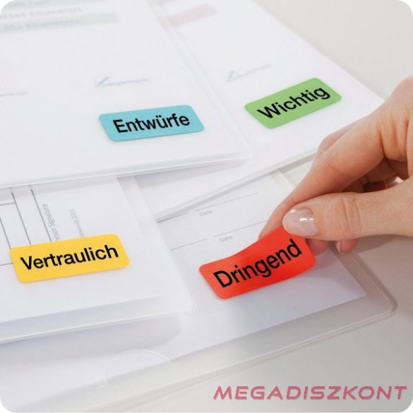 Etikett AVERY 3453 105x37mm univerzális kék 1600 címke/doboz 100 ív/doboz