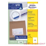 Etikett AVERY 3483 105x148mm univerzális 400 címke/doboz 100 ív/doboz