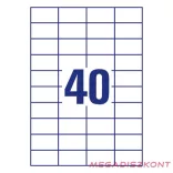 Etikett AVERY 3651 52,5x29,7mm univerzális fehér 4000 címke/doboz 100 ív/doboz