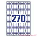 Etikett AVERY L4730REV-25 17,8x10mm visszaszedhető 6750 címke/doboz 25 ív/doboz