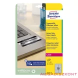 Etikett AVERY L6012-20 96x50,8mm laser ezüst 200 címke/doboz 20 ív/doboz