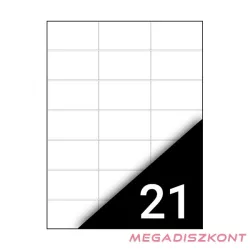   Etikett FORTUNA 70x42,3mm univerzális 2100 címke/doboz 100 ív/doboz