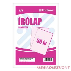 Írólap FORTUNA A/5 famentes 20-50 50 íves