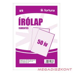 Írólap FORTUNA A/5 famentes 20-50 50 lapos