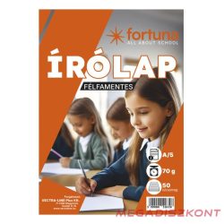 Írólap FORTUNA A/5 félfamentes 10-50 50 lapos
