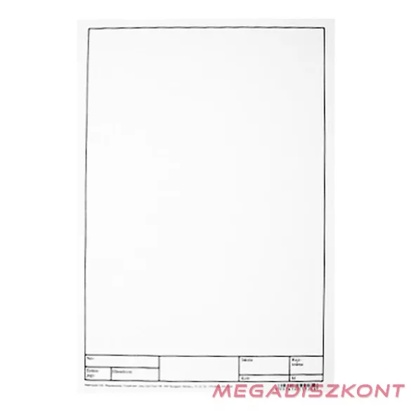 Rajzlap műszaki VECTRALINE A/4 180 g keretezett 10 lapos