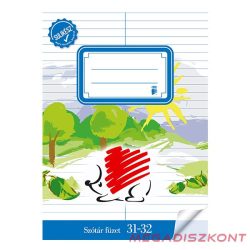   Szótárfüzet ICO Süni A/5 32 lapos 31-32 bekötött sulikész