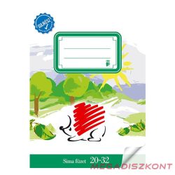 Füzet sima ICO Süni A/5 20-32 bekötött sulikész
