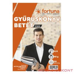 Gyűrűskönyv betét FORTUNA A/4 50 lapos 4 lyukú sima