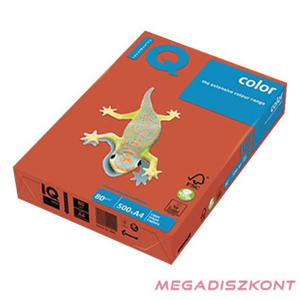 Fénymásolópapír színes IQ Color A/4 80 g intenzív téglavörös ZR09 500 ív/csomag