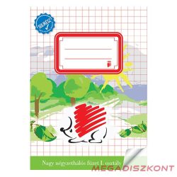   Füzet nagykockás ICO Süni A/5 32 lapos 1. osztályos bekötött sulikész