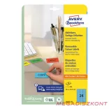 Etikett AVERY L6032-20 63,5x33,9mm univerzális kék 480 címke/doboz 20 ív/doboz