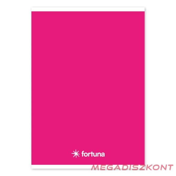 Füzet vonalas FORTUNA Monocolor A/5 32 lapos 21-32 4-8.osztályos magenta