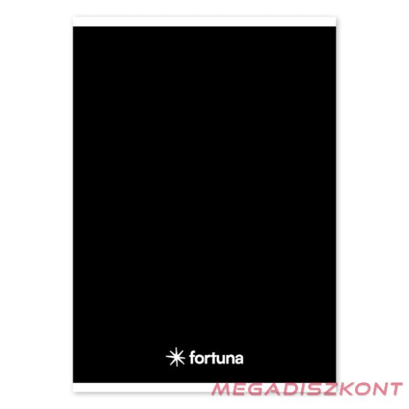 Füzet vonalas FORTUNA Monocolor A/5 32 lapos 21-32 4-8.osztályos fekete
