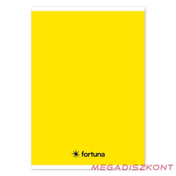 Füzet vonalas FORTUNA Monocolor A/5 32 lapos sárga