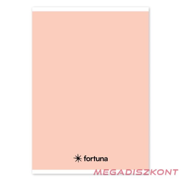 Füzet vonalas FORTUNA Monocolor A/5 32 lapos pasztell barack