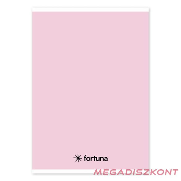 Füzet vonalas FORTUNA Monocolor A/5 32 lapos pasztell rózsaszín