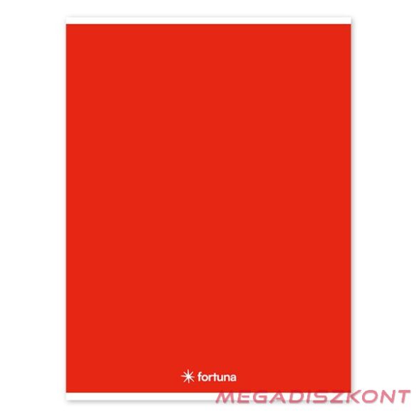 Füzet vonalas FORTUNA Monocolor A/4 32 lapos piros