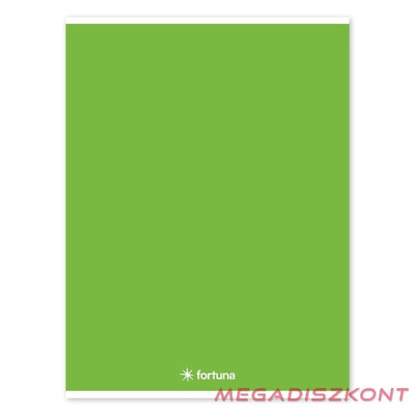 Füzet vonalas FORTUNA Monocolor A/4 32 lapos 81-32 zöld