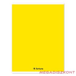 Füzet vonalas FORTUNA Monocolor A/4 32 lapos sárga
