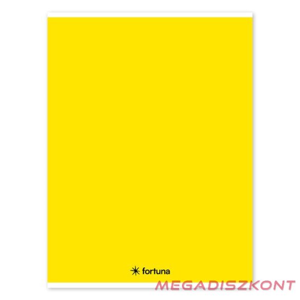 Füzet vonalas FORTUNA Monocolor A/4 32 lapos sárga
