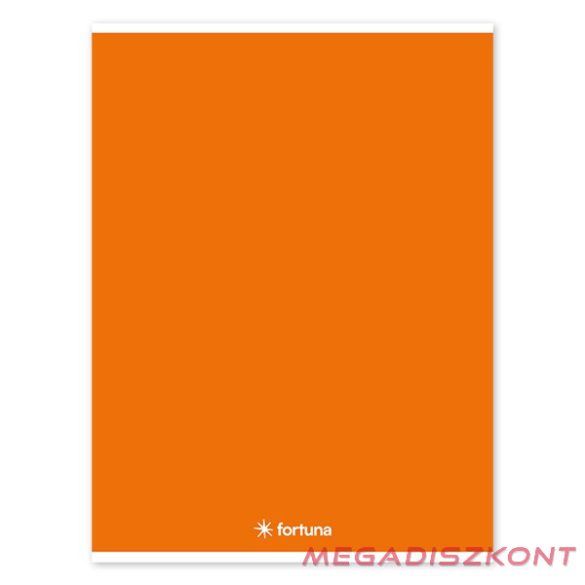 Füzet vonalas FORTUNA Monocolor A/4 32 lapos narancssárga
