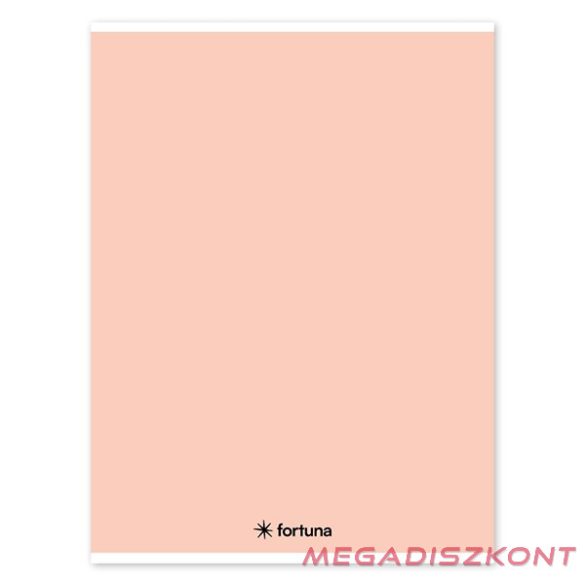 Füzet vonalas FORTUNA Monocolor A/4 32 lapos pasztell barack